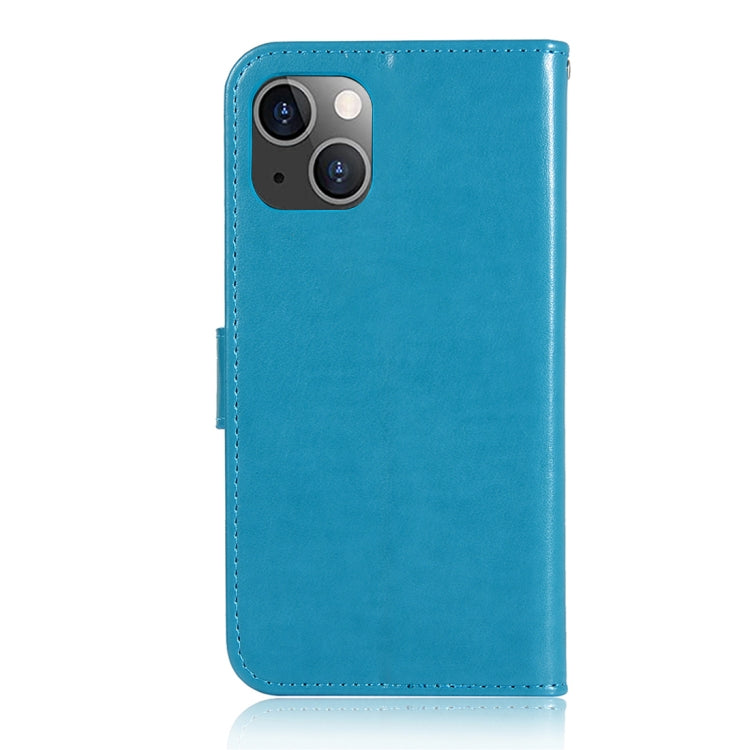 For iPhone 13 Wind Chime Owl Embossing Pattern Horizontal Flip Leather Case with Holder & Card Slots & Wallet