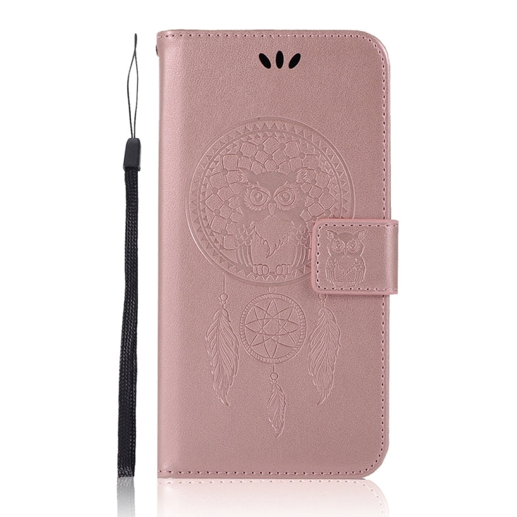 For iPhone 13 Wind Chime Owl Embossing Pattern Horizontal Flip Leather Case with Holder & Card Slots & Wallet