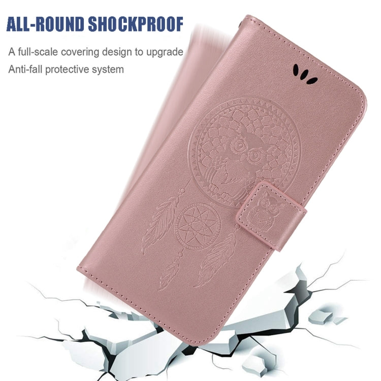 For iPhone 13 Wind Chime Owl Embossing Pattern Horizontal Flip Leather Case with Holder & Card Slots & Wallet
