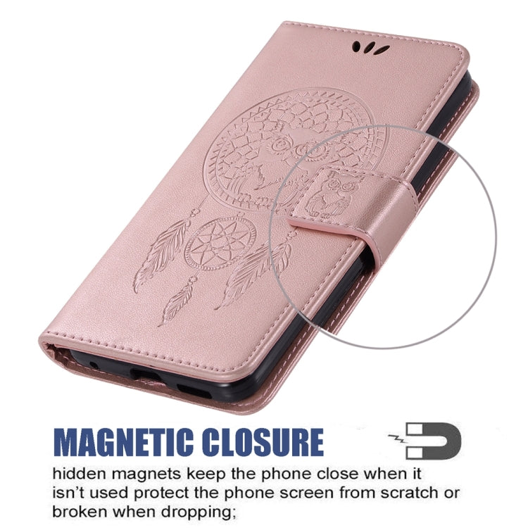 For iPhone 13 mini Wind Chime Owl Embossing Pattern Horizontal Flip Leather Case with Holder & Card Slots & Wallet