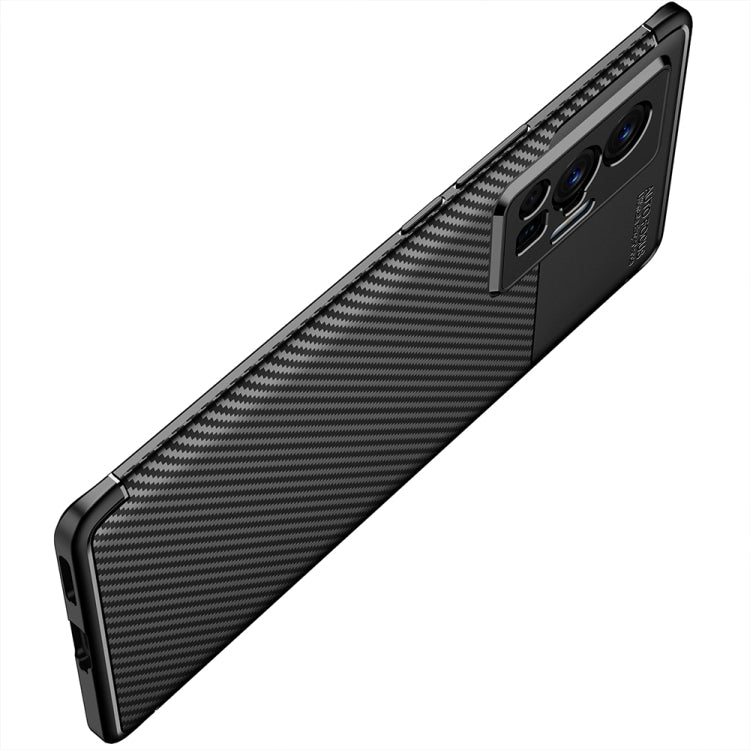 For vivo X70 Pro Carbon Fiber Texture Shockproof TPU Case