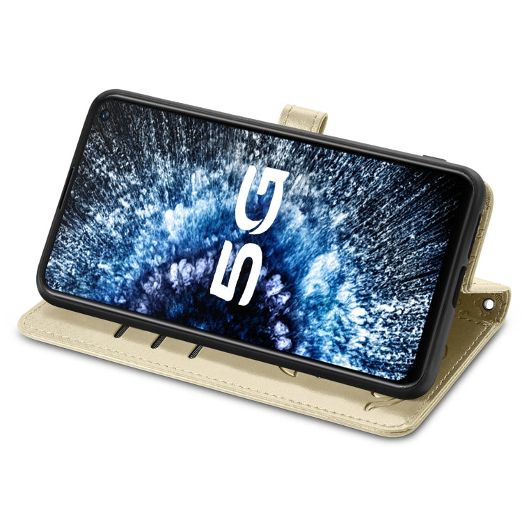 For Vivo iQOO Neo3 Lovely Cat and Dog Embossing Pattern Horizontal Flip Leather Case , with Holder & Card Slots & Wallet & Cartoon Clasp & Lanyard