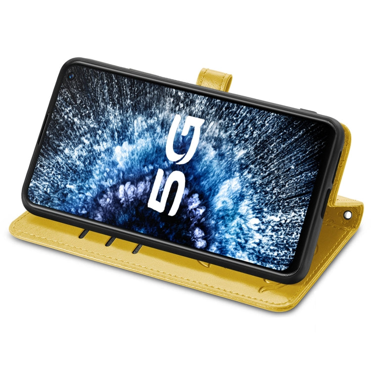 For Vivo iQOO Neo3 Lovely Cat and Dog Embossing Pattern Horizontal Flip Leather Case , with Holder & Card Slots & Wallet & Cartoon Clasp & Lanyard