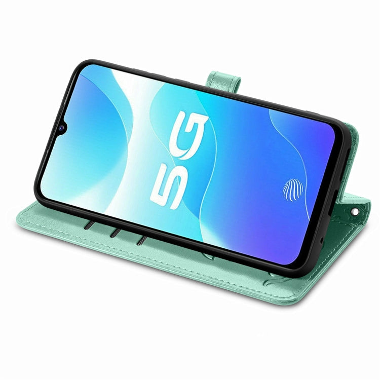 For Vivo S7e 5G Lovely Cat and Dog Embossing Pattern Horizontal Flip Leather Case , with Holder & Card Slots & Wallet & Cartoon Clasp & Lanyard