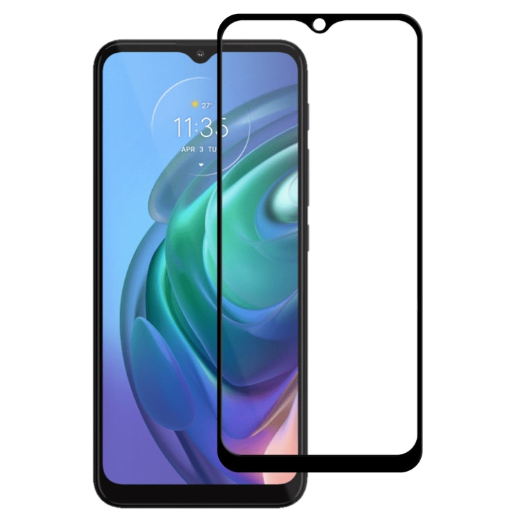 For Motorola Moto G10 Power Full Glue Full Cover Screen Protector Tempered Glass Film