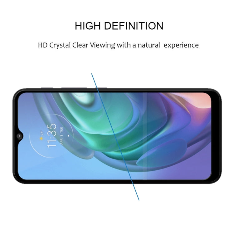 For Motorola Moto G10 Power Full Glue Full Cover Screen Protector Tempered Glass Film