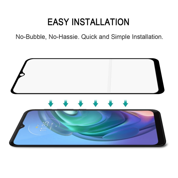 For Motorola Moto G10 Power Full Glue Full Cover Screen Protector Tempered Glass Film