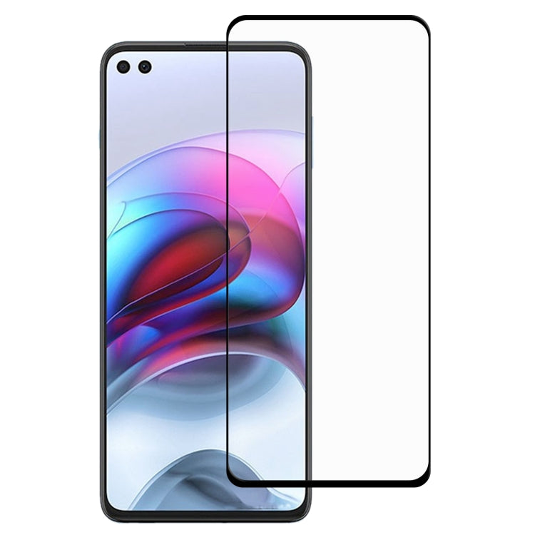 For Motorola Edge S Full Glue Full Cover Screen Protector Tempered Glass Film