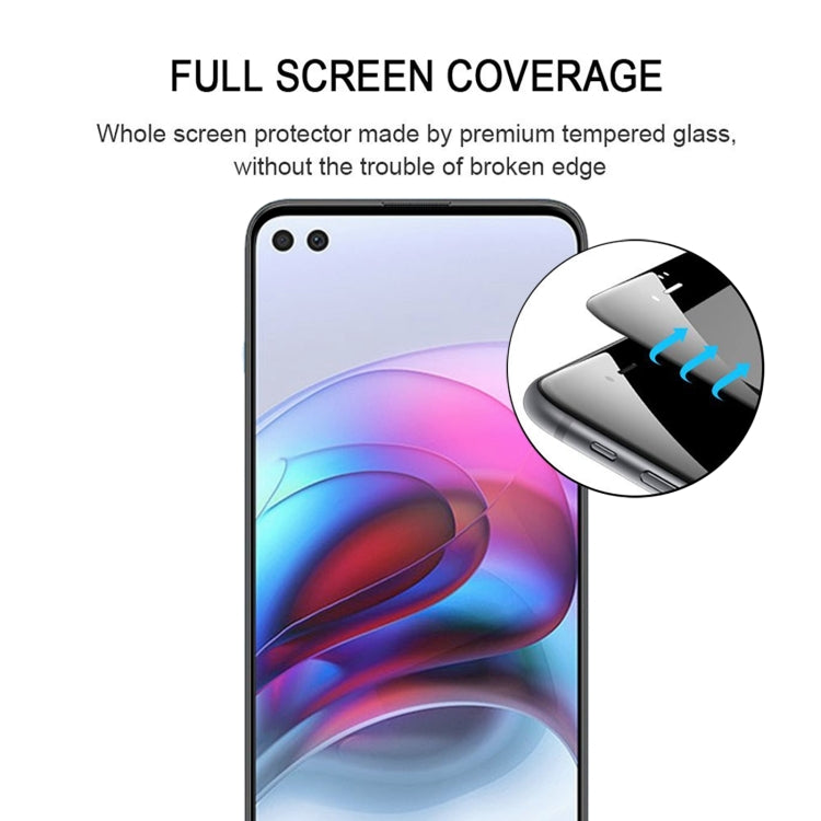 For Motorola Edge S Full Glue Full Cover Screen Protector Tempered Glass Film