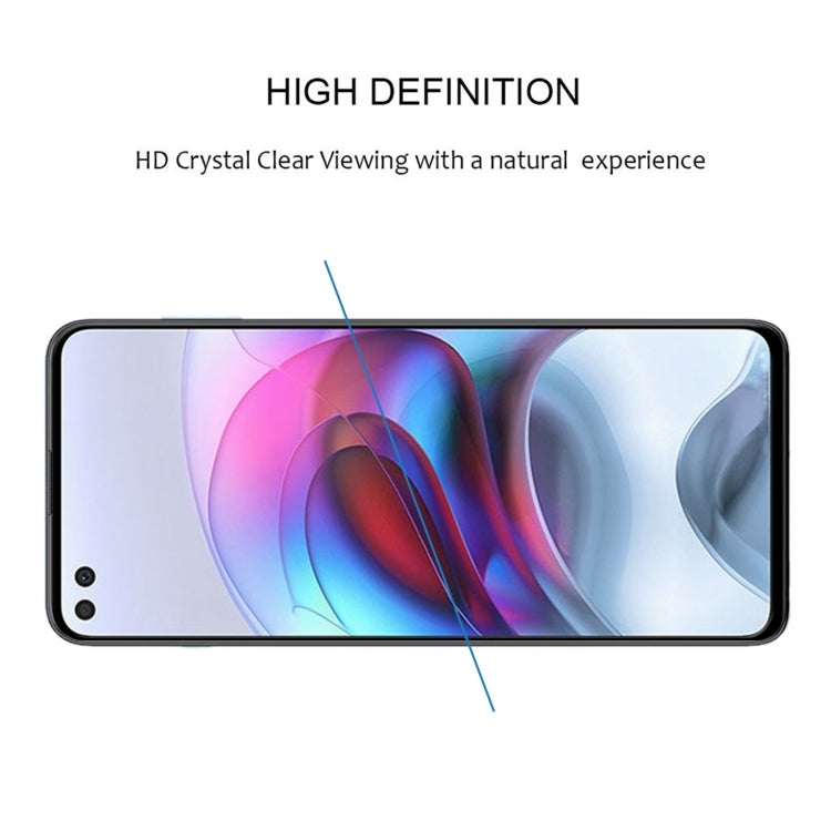 For Motorola Edge S Full Glue Full Cover Screen Protector Tempered Glass Film
