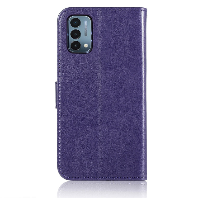 For OnePlus Nord N200 5G Wind Chime Owl Embossing Pattern Horizontal Flip Leather Case with Holder & Card Slots & Wallet
