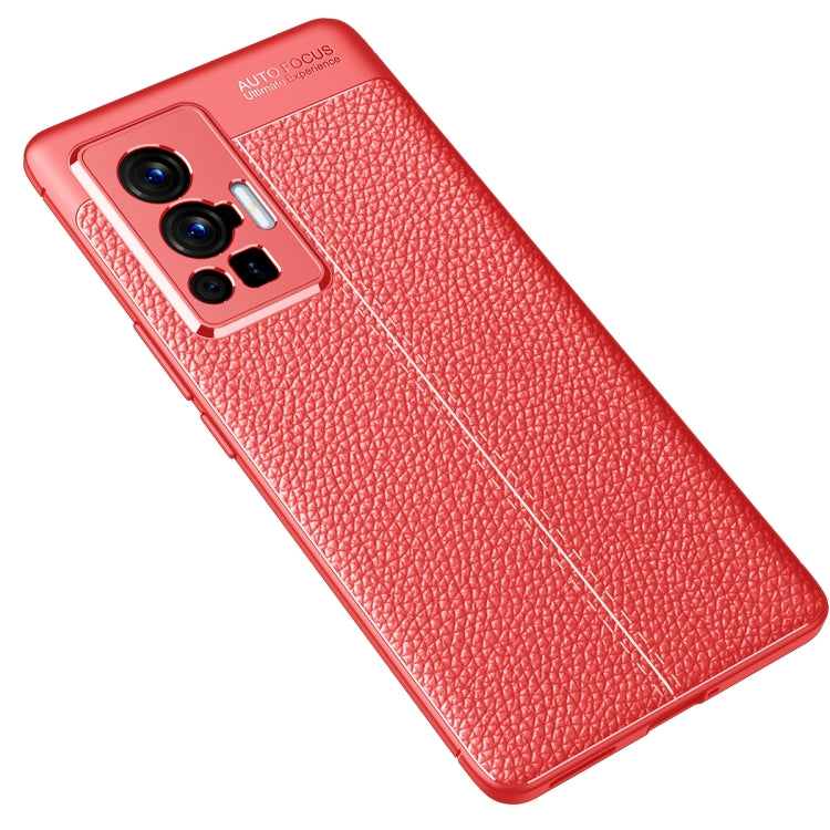 For vivo X70 Pro Litchi Texture TPU Shockproof Case