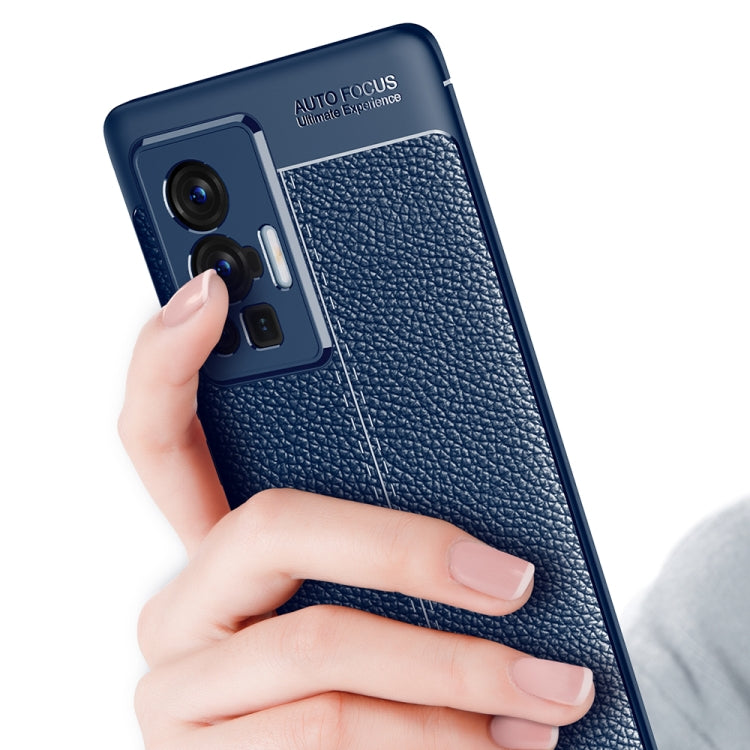 For vivo X70 Pro Litchi Texture TPU Shockproof Case