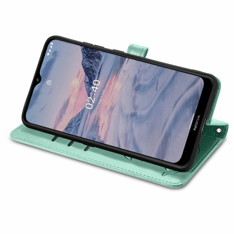 For Nokia 2.4 Lovely Cat and Dog Embossing Pattern Horizontal Flip Leather Case , with Holder & Card Slots & Wallet & Cartoon Clasp & Lanyard