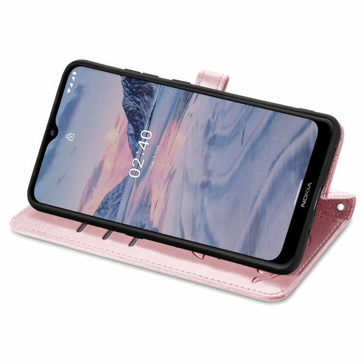For Nokia 2.4 Lovely Cat and Dog Embossing Pattern Horizontal Flip Leather Case , with Holder & Card Slots & Wallet & Cartoon Clasp & Lanyard