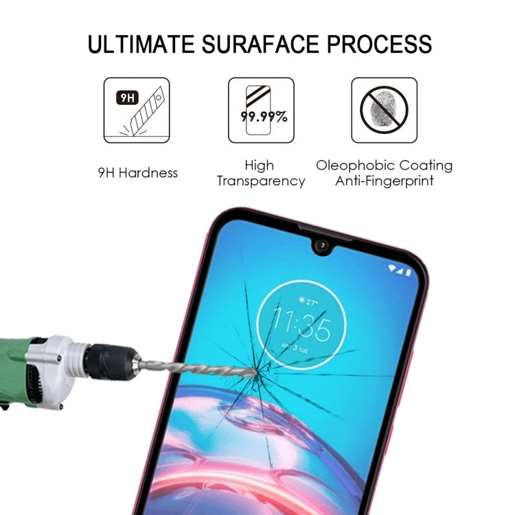 For Motorola Moto E6i 25 PCS Full Glue Full Screen Tempered Glass Film