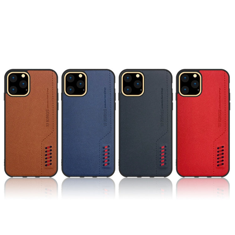 For iPhone 11 Pro Max TJ KINGS Knight Series Shockproof TPU + PU Case