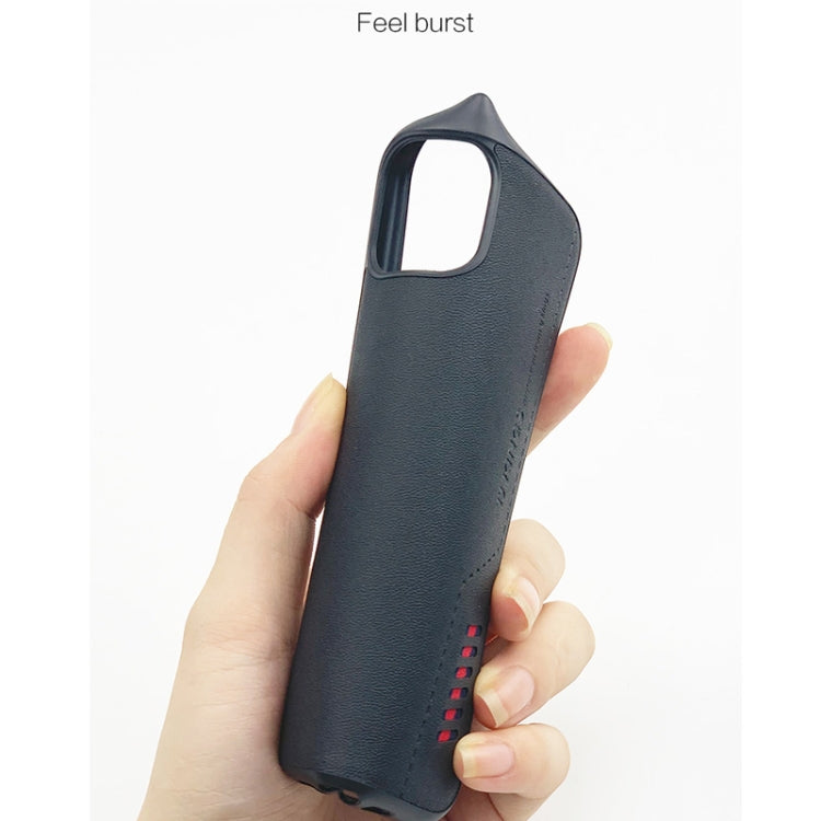 For iPhone 11 TJ KINGS Knight Series Shockproof TPU + PU Case