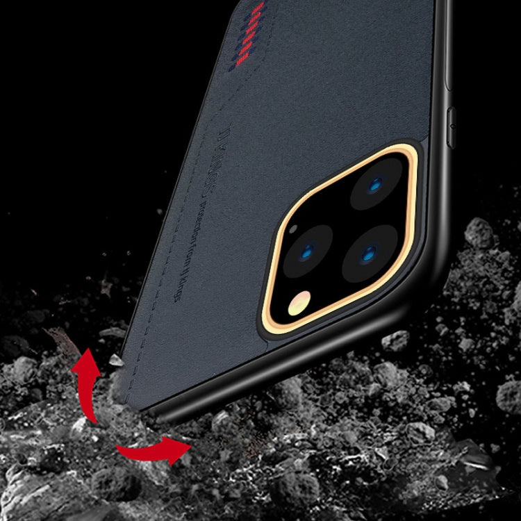 For iPhone 11 TJ KINGS Knight Series Shockproof TPU + PU Case