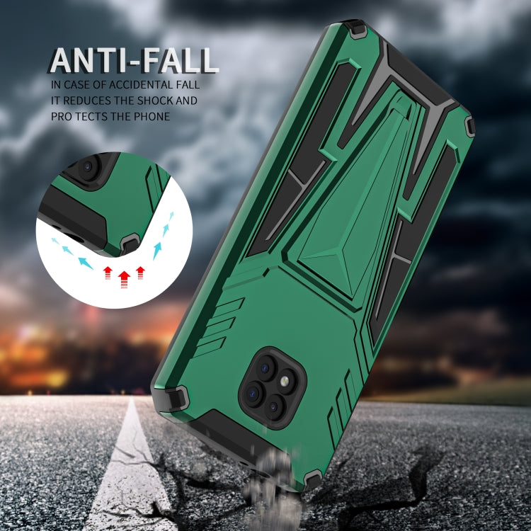 For Motorola Moto G Power 2021 Super V Armor PC + TPU Shockproof Case with Invisible Holder