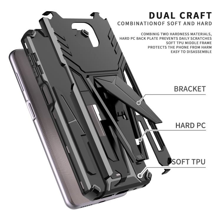 For Motorola Moto G Power 2021 Super V Armor PC + TPU Shockproof Case with Invisible Holder