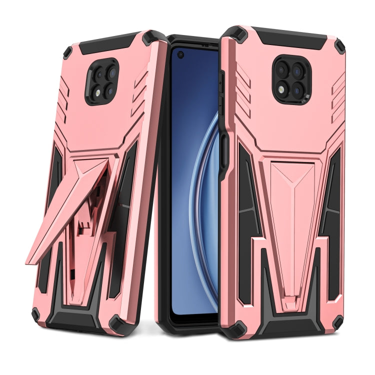 For Motorola Moto G Power 2021 Super V Armor PC + TPU Shockproof Case with Invisible Holder