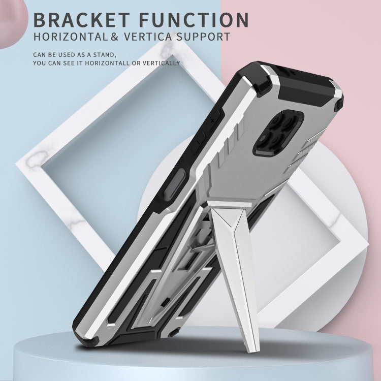 For Motorola Moto G Power 2021 Super V Armor PC + TPU Shockproof Case with Invisible Holder
