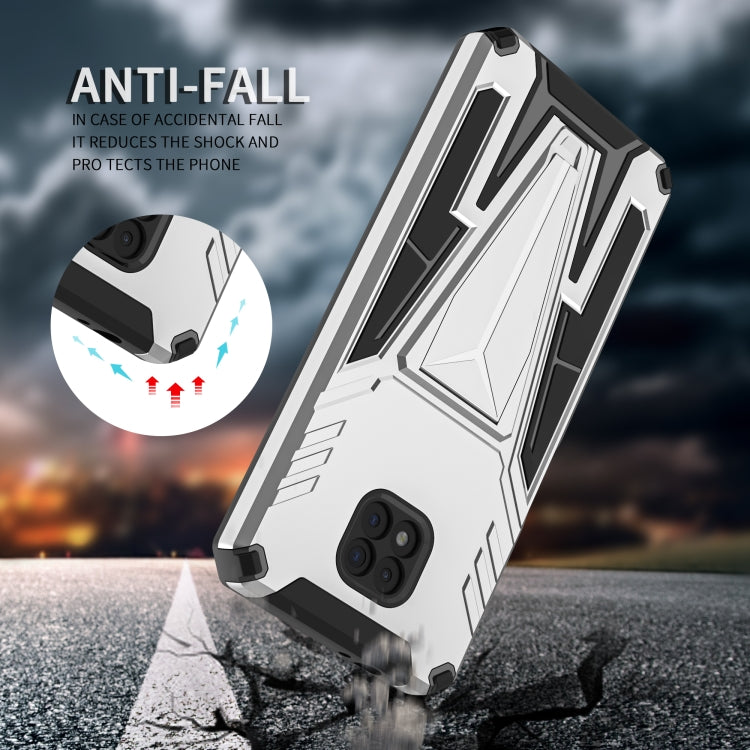 For Motorola Moto G Power 2021 Super V Armor PC + TPU Shockproof Case with Invisible Holder