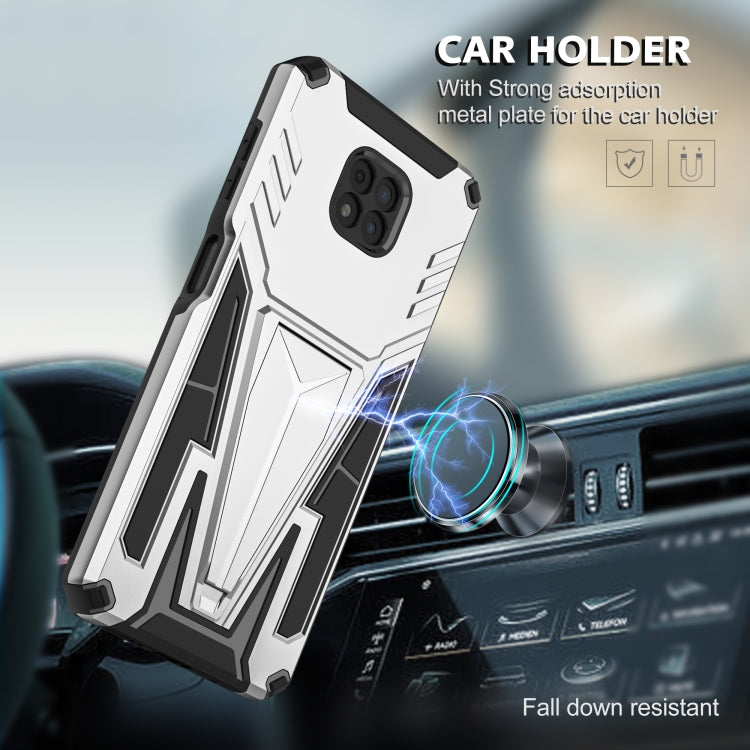 For Motorola Moto G Power 2021 Super V Armor PC + TPU Shockproof Case with Invisible Holder