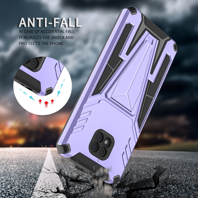 For Motorola Moto G Power 2021 Super V Armor PC + TPU Shockproof Case with Invisible Holder