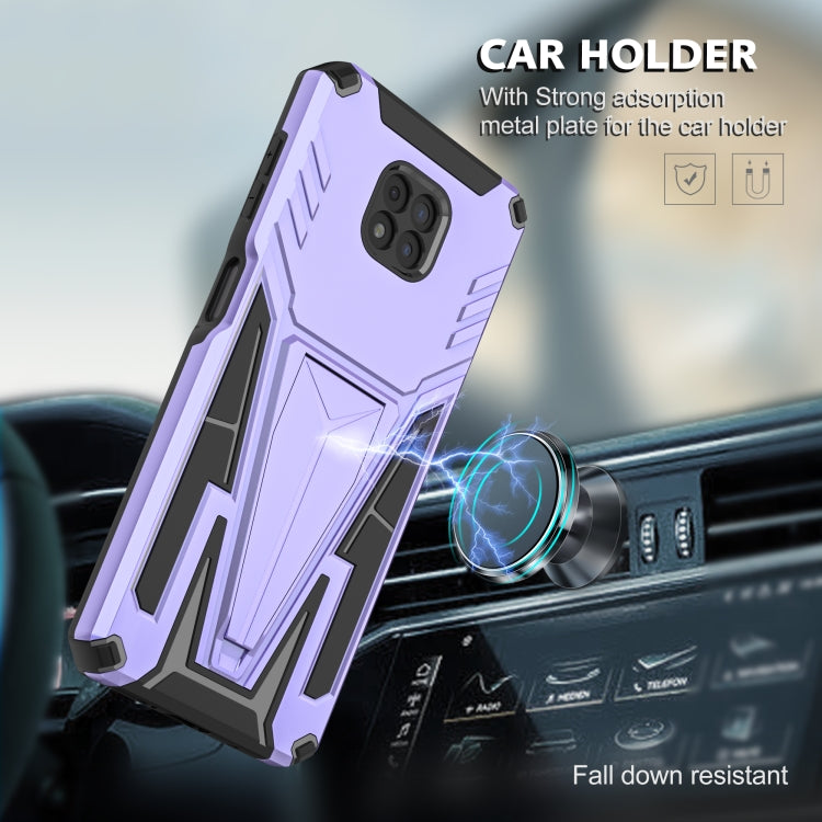 For Motorola Moto G Power 2021 Super V Armor PC + TPU Shockproof Case with Invisible Holder