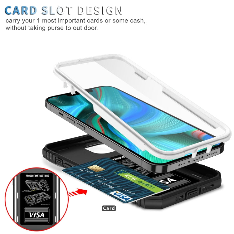 For iPhone 13 Pro Sliding Camera Cover Design TPU + PC Protective Case with 360 Degree Rotating Holder & Card Slot