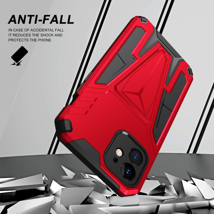 For iPhone 12 Super V Armor PC + TPU Shockproof Case with Invisible Holder