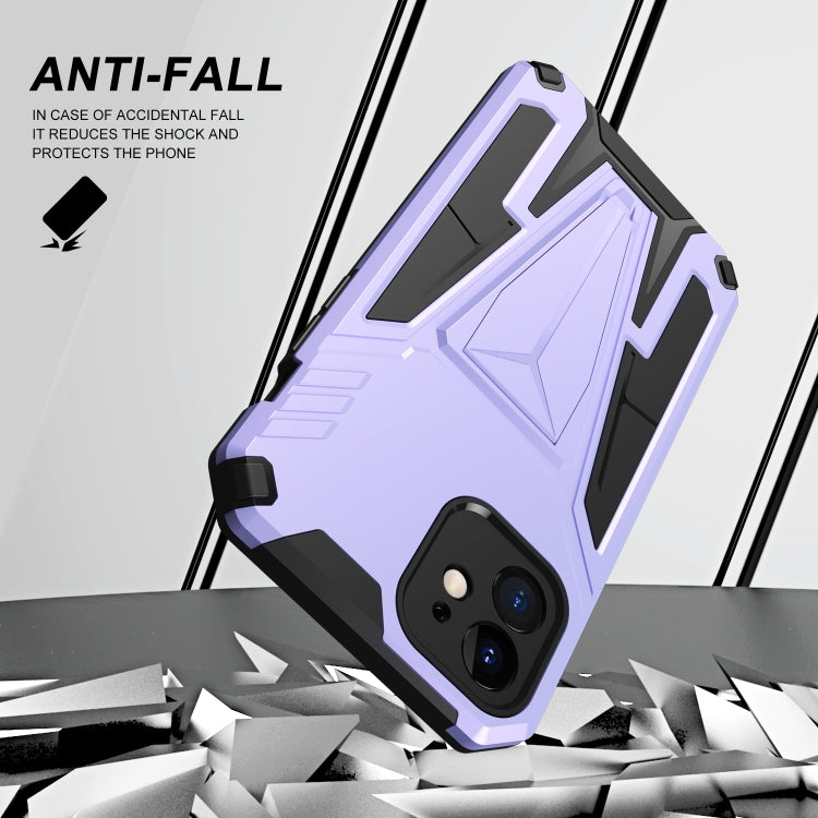 For iPhone 12 Super V Armor PC + TPU Shockproof Case with Invisible Holder