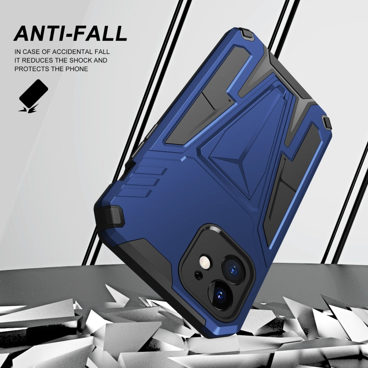For iPhone 12 Super V Armor PC + TPU Shockproof Case with Invisible Holder