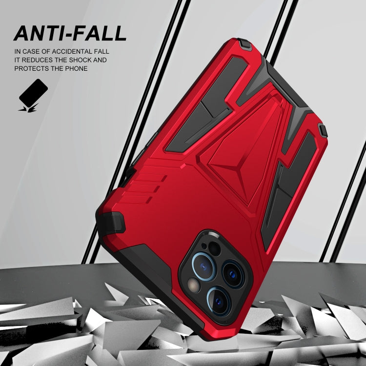 For iPhone 12 Pro Super V Armor PC + TPU Shockproof Case with Invisible Holder
