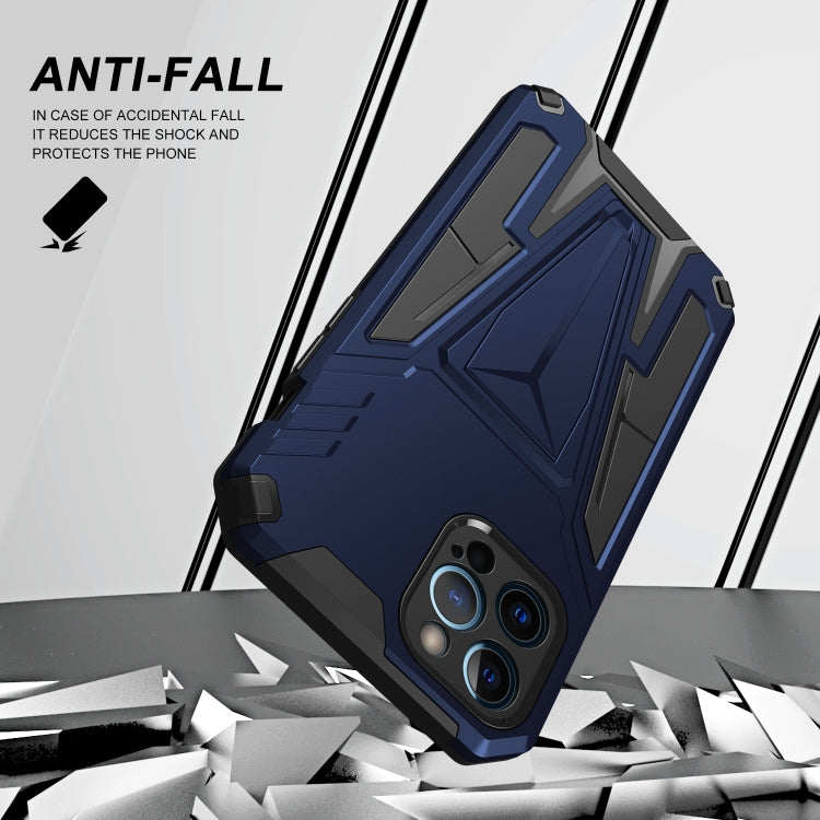 For iPhone 12 Pro Super V Armor PC + TPU Shockproof Case with Invisible Holder