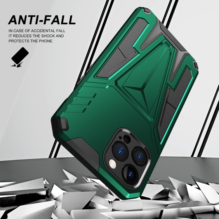 For iPhone 12 Pro Max Super V Armor PC + TPU Shockproof Case with Invisible Holder