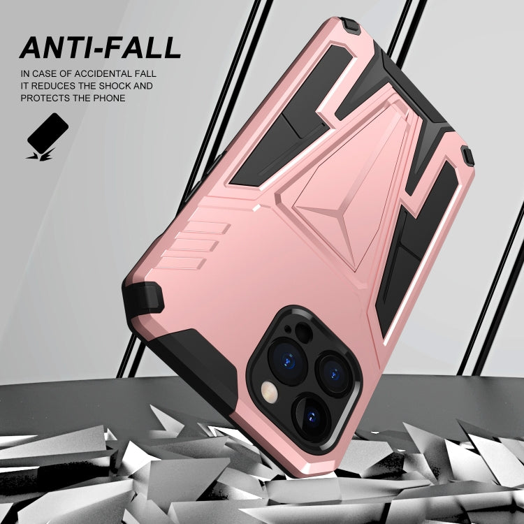 For iPhone 12 Pro Max Super V Armor PC + TPU Shockproof Case with Invisible Holder