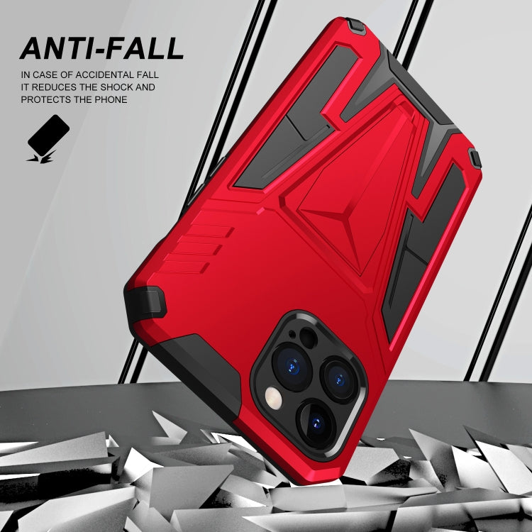 For iPhone 12 Pro Max Super V Armor PC + TPU Shockproof Case with Invisible Holder
