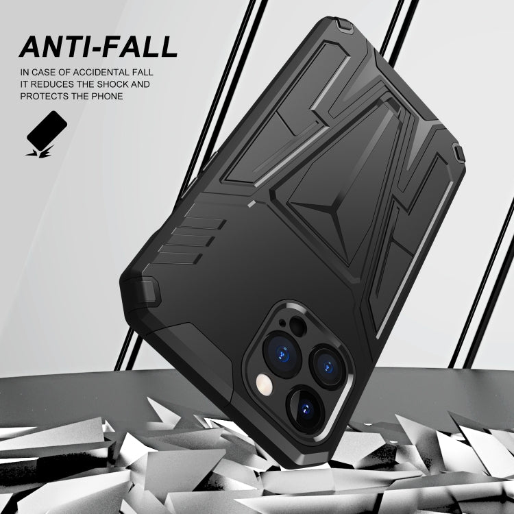 For iPhone 12 Pro Max Super V Armor PC + TPU Shockproof Case with Invisible Holder