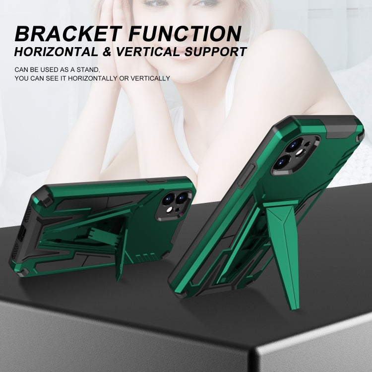For iPhone 11 Super V Armor PC + TPU Shockproof Case with Invisible Holder