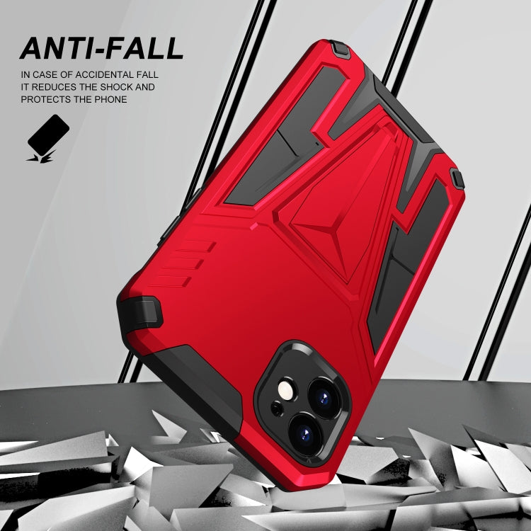 For iPhone 11 Super V Armor PC + TPU Shockproof Case with Invisible Holder