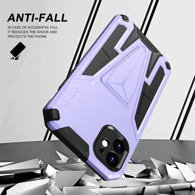 For iPhone 11 Super V Armor PC + TPU Shockproof Case with Invisible Holder
