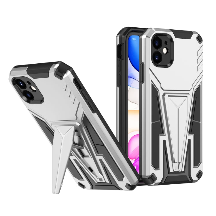 For iPhone 11 Super V Armor PC + TPU Shockproof Case with Invisible Holder