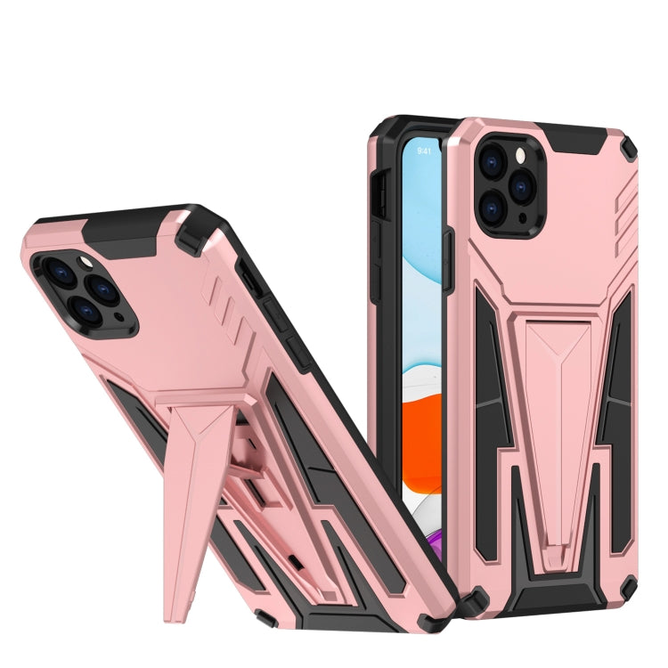 For iPhone 11 Pro Super V Armor PC + TPU Shockproof Case with Invisible Holder