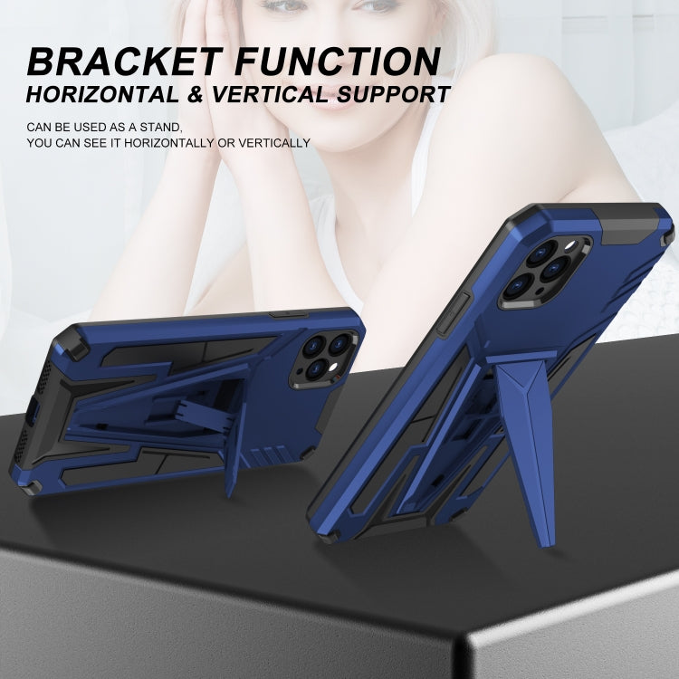 For iPhone 11 Pro Super V Armor PC + TPU Shockproof Case with Invisible Holder
