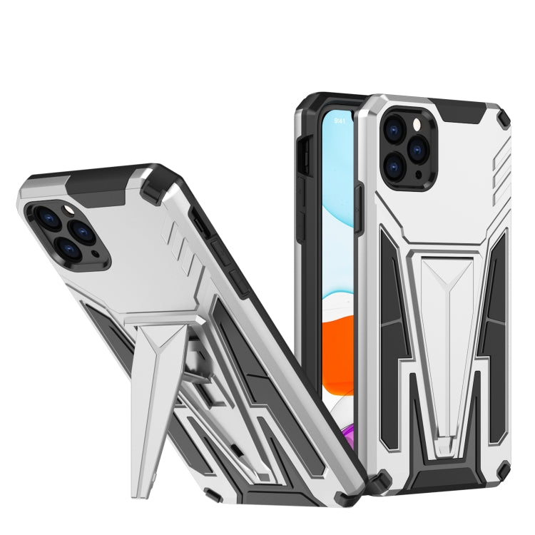 For iPhone 11 Pro Super V Armor PC + TPU Shockproof Case with Invisible Holder