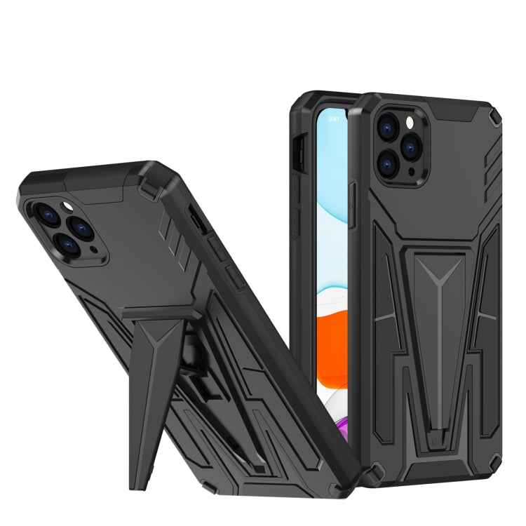 For iPhone 11 Pro Super V Armor PC + TPU Shockproof Case with Invisible Holder