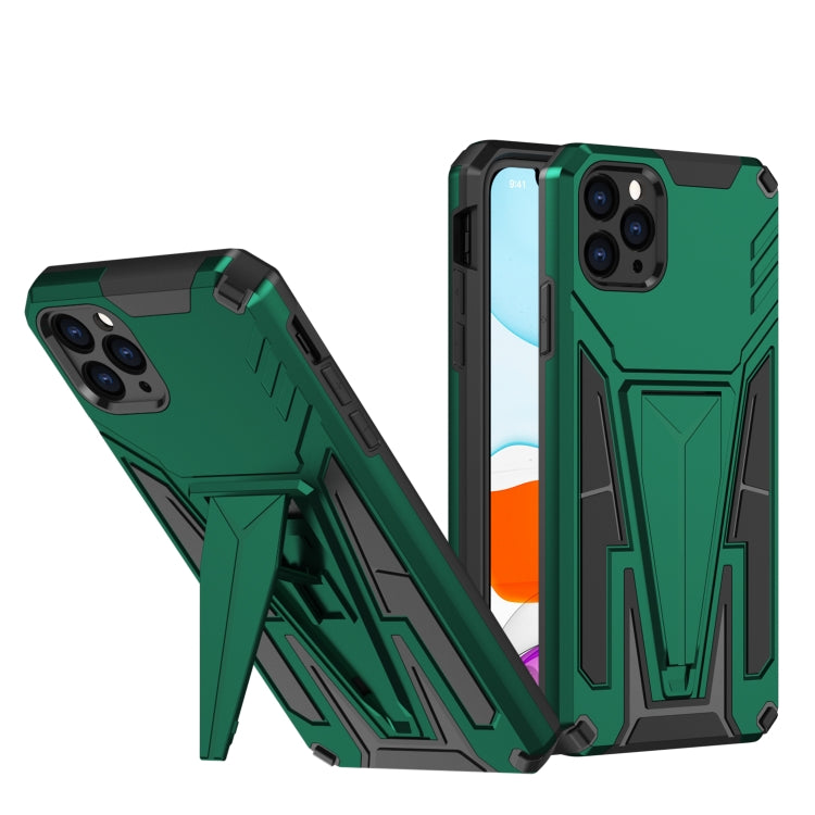 For iPhone 11 Pro Max Super V Armor PC + TPU Shockproof Case with Invisible Holder
